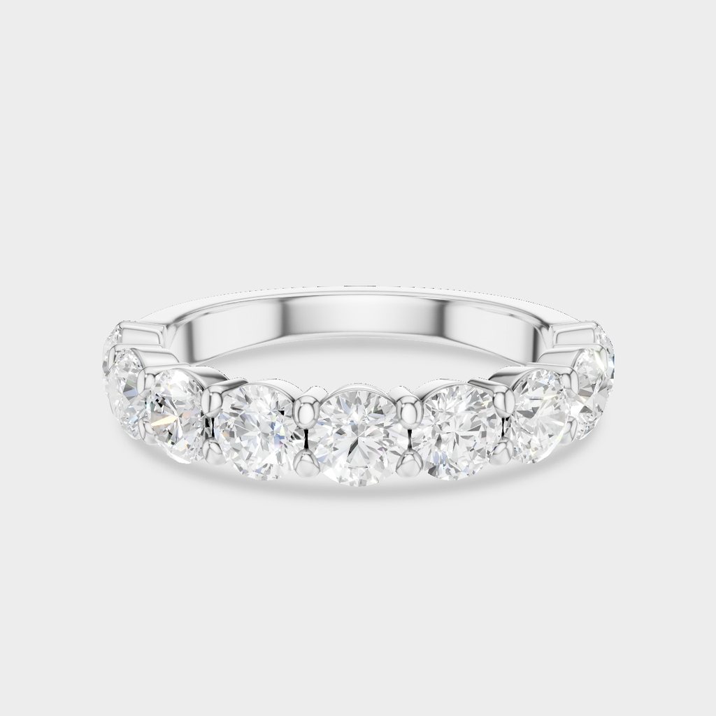 Cheyne 0.20ct round brilliant half eternity band in 18ct white gold