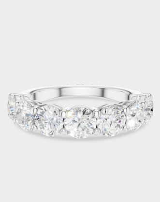Cheyne 0.30ct round brilliant half eternity band in 18ct white gold