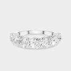 Cheyne 0.30ct round brilliant half eternity band in 18ct white gold