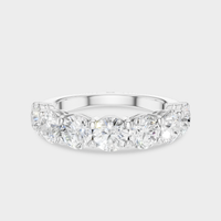 Cheyne 0.30ct round brilliant half eternity band in 18ct white gold