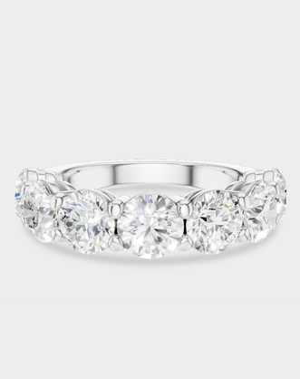 Cheyne 0.50ct round brilliant half eternity band in 18ct white gold