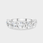 Cheyne 0.50ct round brilliant half eternity band in 18ct white gold