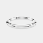 Cambon 1.8mm fine plain wedding band in platinum