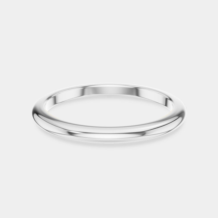 Cambon 1.8mm fine plain wedding band in platinum