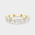 Cheyne 0.20ct round brilliant half eternity band in 18ct yellow gold