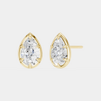 Moncur 1.5ct pear cut diamond studs in 18ct yellow gold
