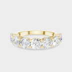 Cheyne 0.30ct round brilliant half eternity band in 18ct yellow gold