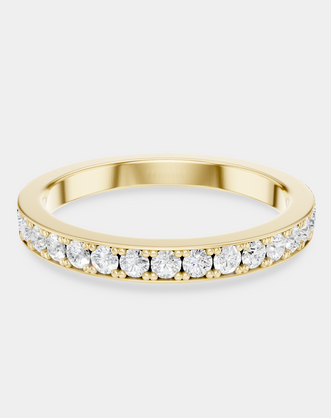 Lennox 1.8mm Round Brilliant Grain Set Half Set Wedding Band