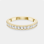 Lennox 1.8mm Round Brilliant Grain Set Half Set Wedding Band