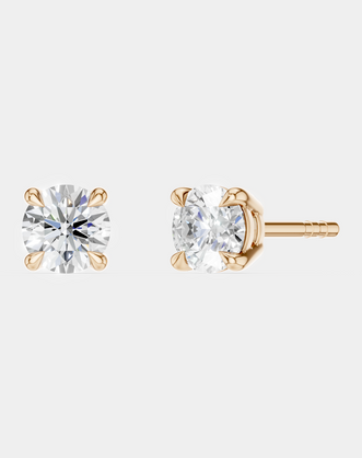 Mayfair 0.25ct round brilliant cut lab-grown diamond studs in rose gold