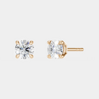 Mayfair 0.25ct round brilliant cut lab-grown diamond studs in rose gold