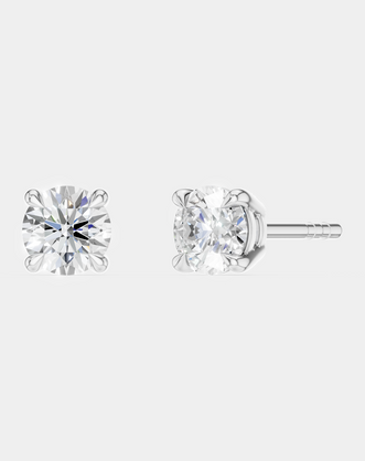 Mayfair 0.25ct round brilliant cut lab-grown diamond studs in white gold
