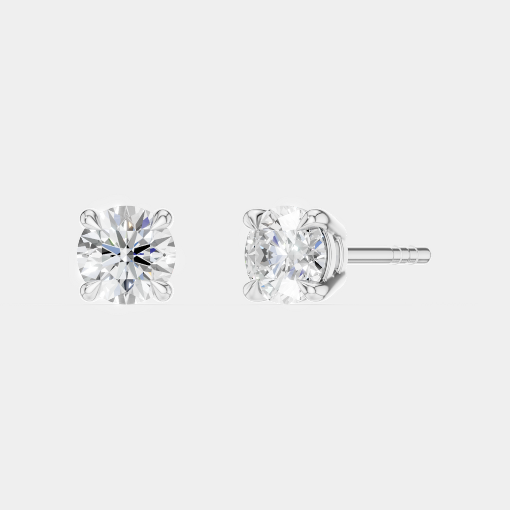 Mayfair 0.25ct round brilliant cut lab-grown diamond studs in white gold