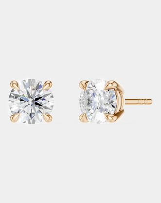 Mayfair 0.50ct round brilliant cut lab-grown diamond studs in rose gold