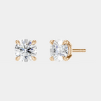 Mayfair 0.50ct round brilliant cut lab-grown diamond studs in rose gold