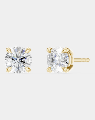 Mayfair 0.50ct round brilliant cut lab-grown diamond studs in yellow gold
