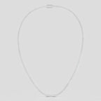 Lucile round brilliant claw set tennis necklace 10ct in white gold