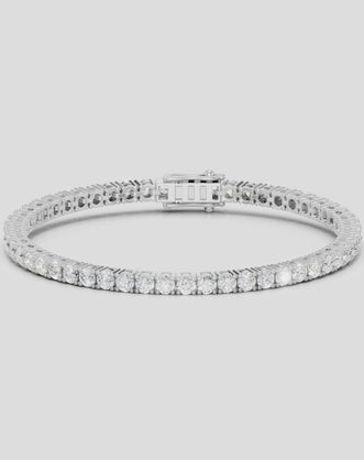 Vandam round brilliant tennis bracelet 5.5ct in white gold