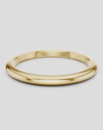 Cambon 1.8mm fine plain wedding band in 18ct yellow gold