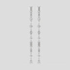 Tribeca mixed shape statement drop earrings in 18ct white gold