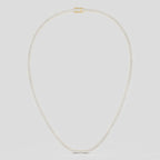 Lucile round brilliant claw set tennis necklace 10ct in yellow gold