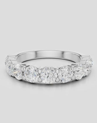 Cheyne 0.20ct round brilliant half eternity band in 18ct white gold