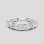 Cheyne 0.20ct round brilliant half eternity band in 18ct white gold