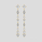 Noho mixed shape statement drop earrings in 18ct yellow gold 