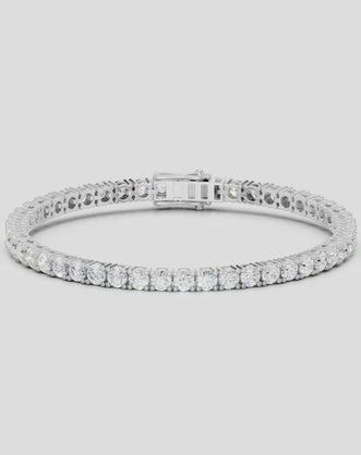 Vandam round brilliant tennis bracelet 8.5ct in white gold