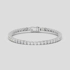 Vandam round brilliant tennis bracelet 8.5ct in white gold