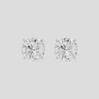 Dean 1ct round brilliant cut diamond studs in 18ct white gold