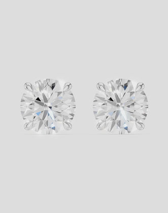 Rowan 2ct round brilliant cut diamond studs in 18ct white gold