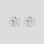 Rowan 2ct round brilliant cut diamond studs in 18ct white gold