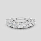 Cheyne 0.30ct round brilliant half eternity band in 18ct white gold