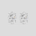 Laurel 2ct oval cut diamond studs in 18ct white gold 