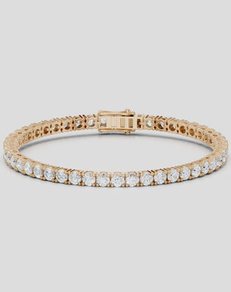 Vandam round brilliant tennis bracelet 8.5ct in rose gold